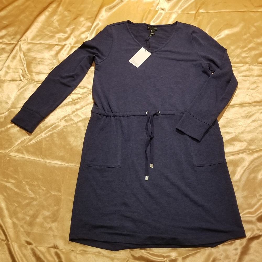 Adrienne Vittadini Women's Long Sleeve Dress Large